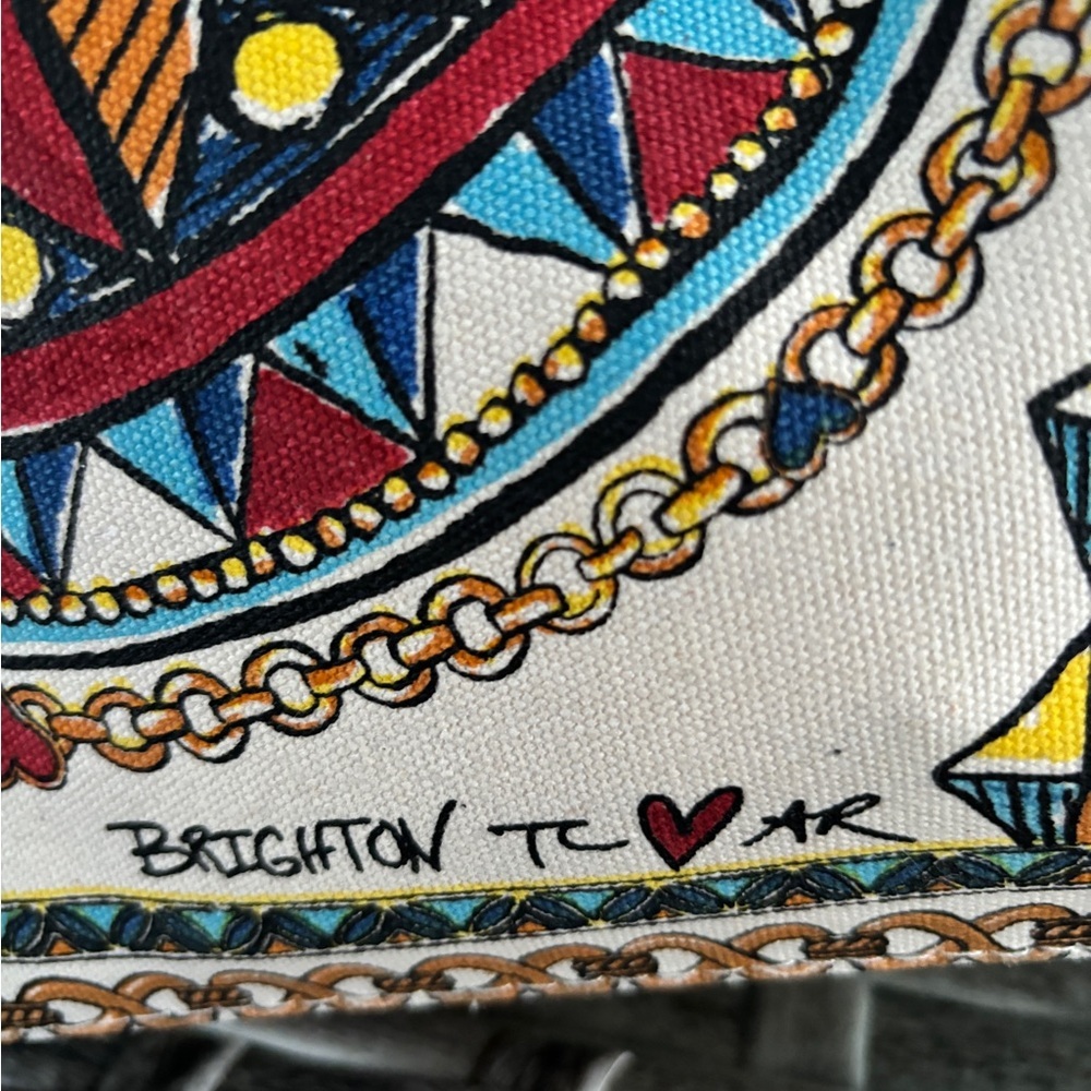 Brighton Limited Edition Believe In Love Canvas Tote Bag NWT - Picture 5 of 9